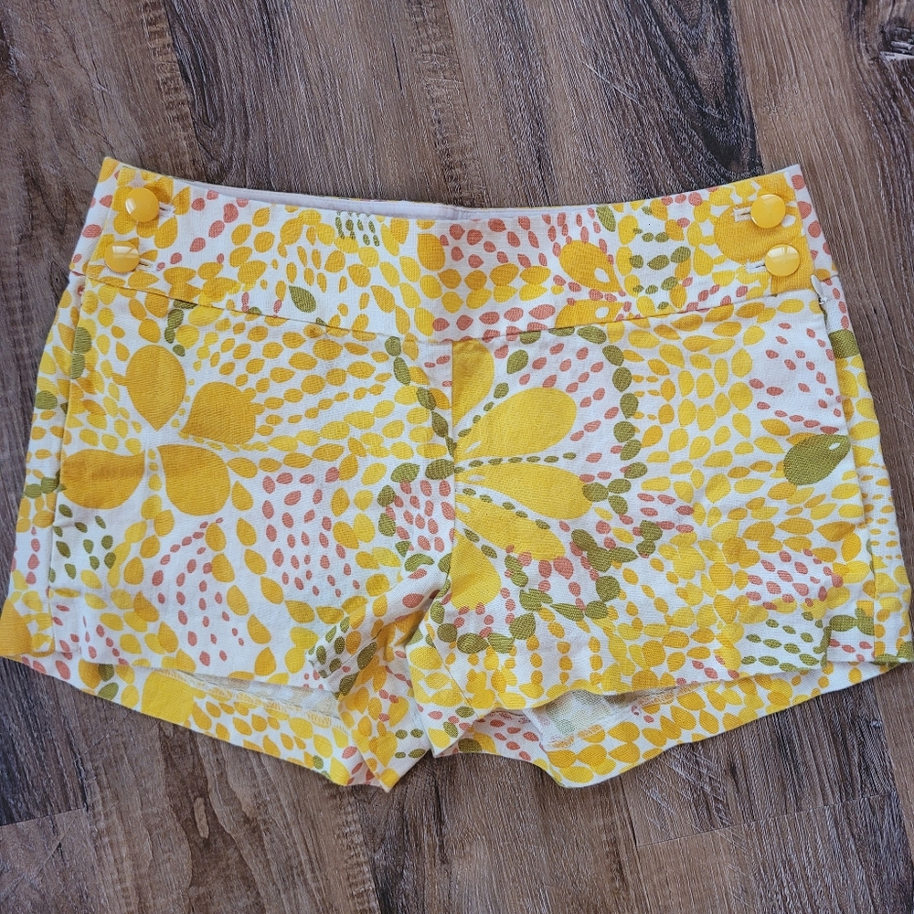 J Crew 100% Linen City Fit Floral Shorts 4